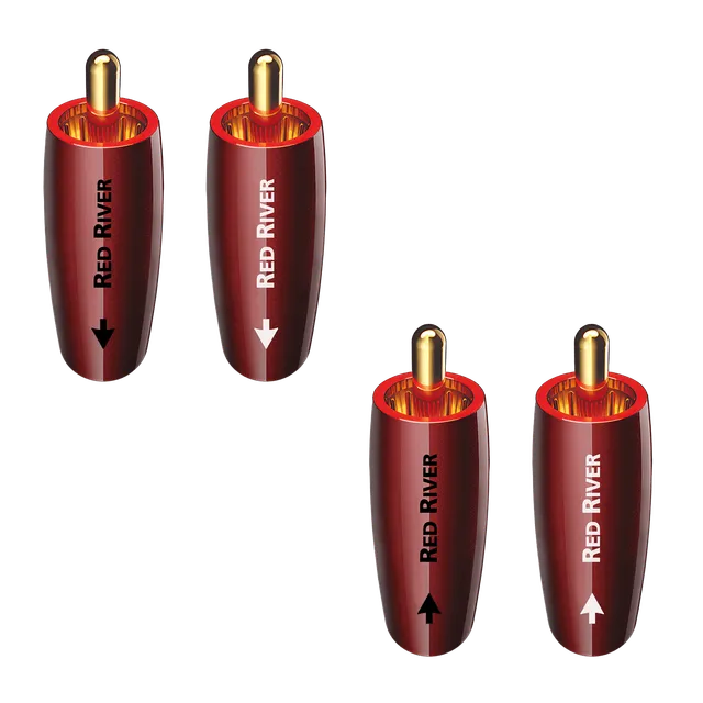 Audioquest Red River cavo RCA stereo rame connettori oro