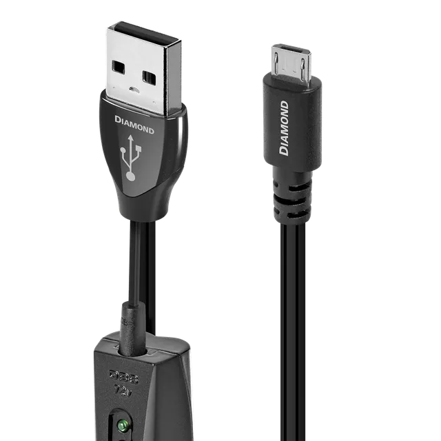 AudioQuest Diamond USB-A Micro B cavo USB argento PSS 72V