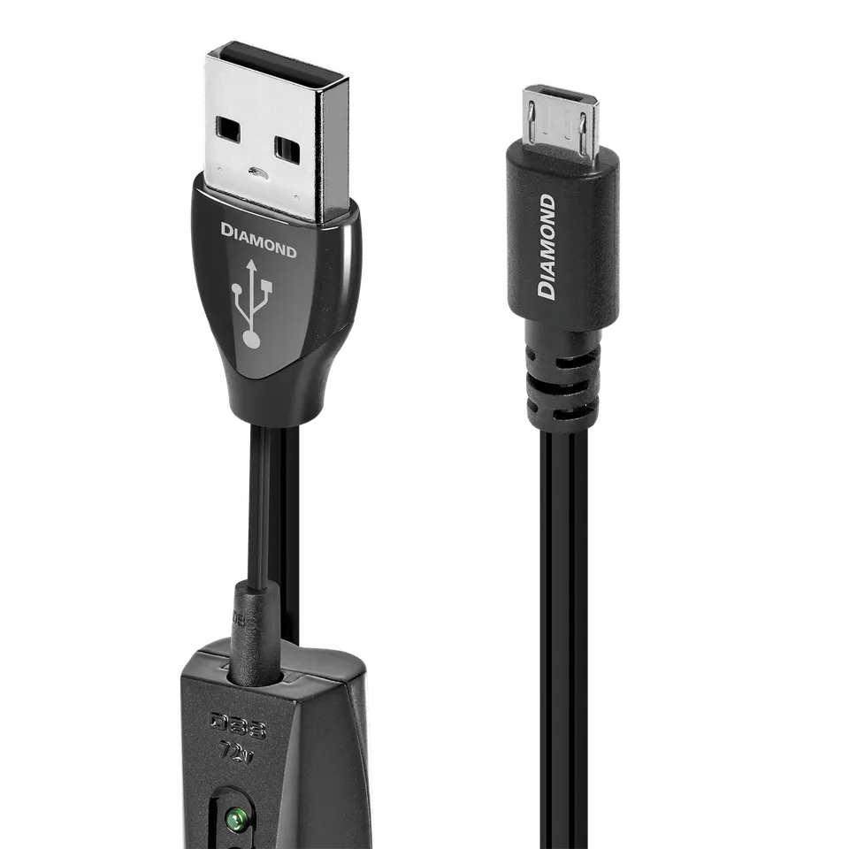 AudioQuest Diamond USB-A Micro B cavo USB argento PSS 72V
