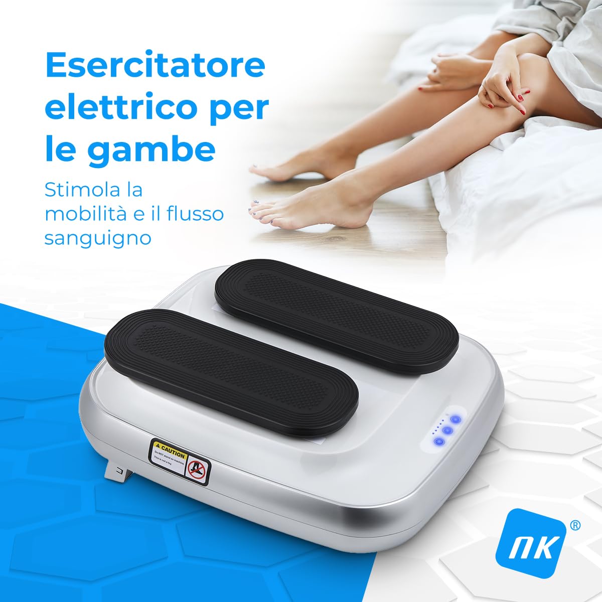 NK Esercitatore Elettrico Gambe Passivo Telecomando 5 Velocità