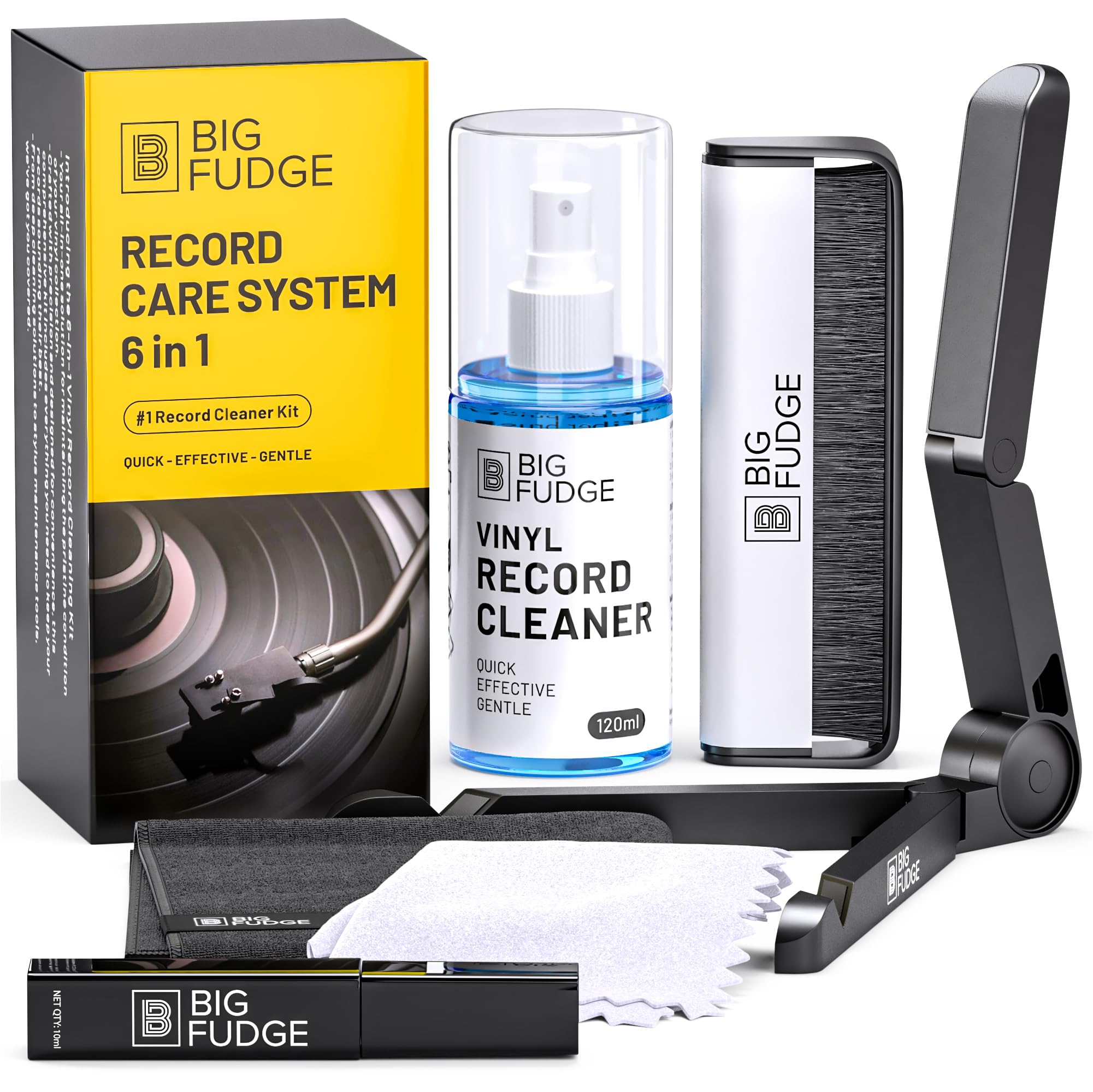 Big Fudge Vinyl Cleaning Kit Pulizia Vinili 6-in-1