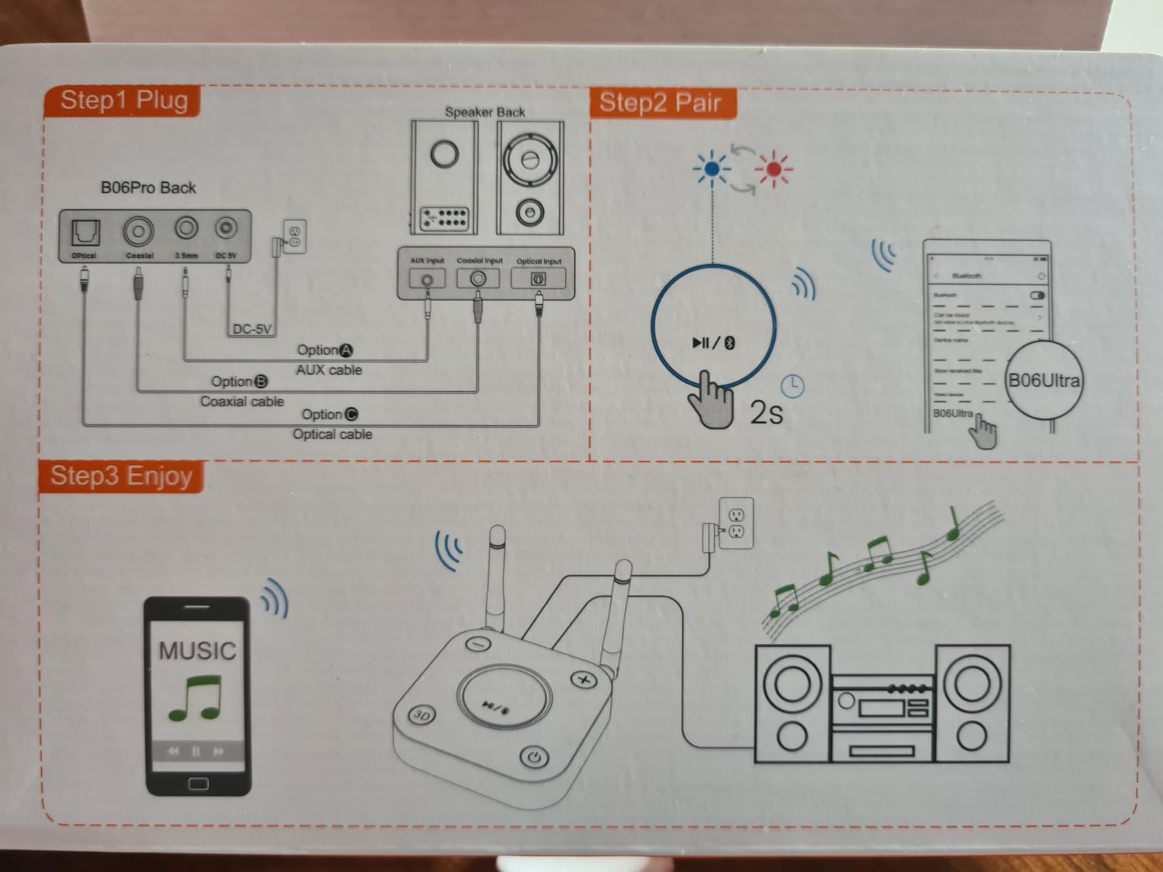 1Mii Bluetooth Receiver B06Ultra ricevitore bluetooth LDAC
