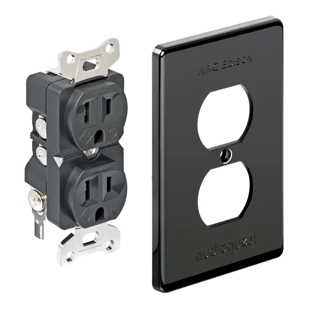 AudioQuest NRG Edison presa di corrente doppia 15A argento
