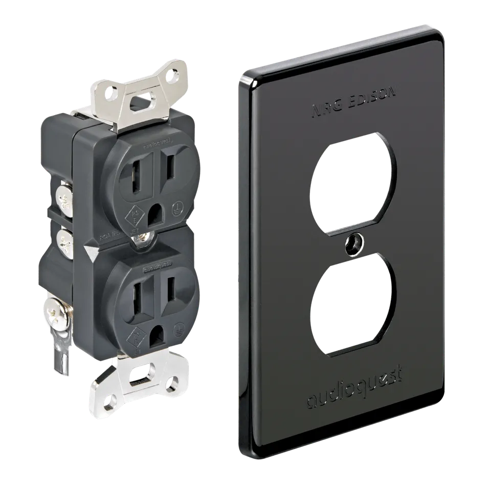 AudioQuest NRG Edison presa di corrente doppia 15A argento