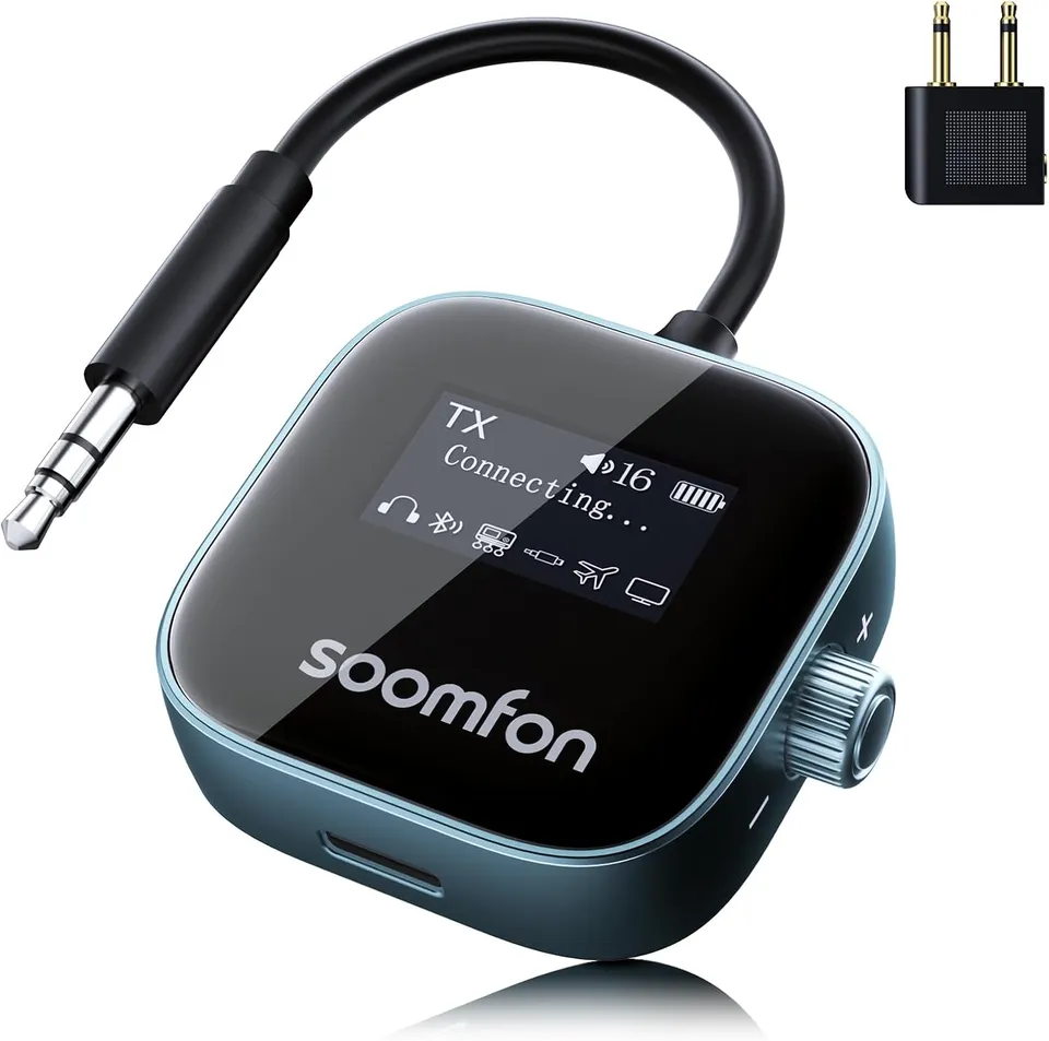 SOOMFON BT34 trasmettitore bluetooth 2 in 1 per aereo