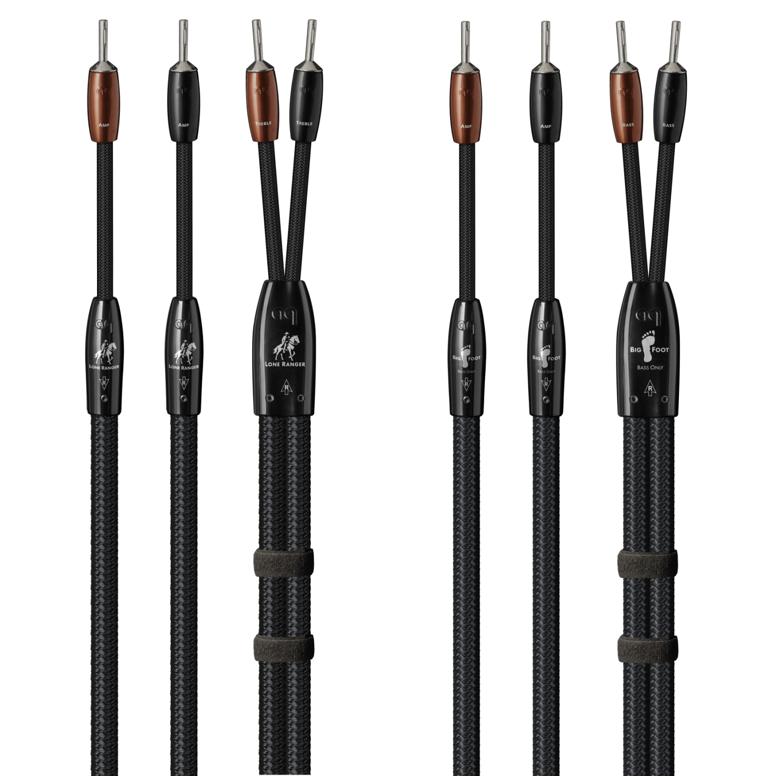 Audioquest Lone Ranger BigFoot cavo diffusori BiWire argento