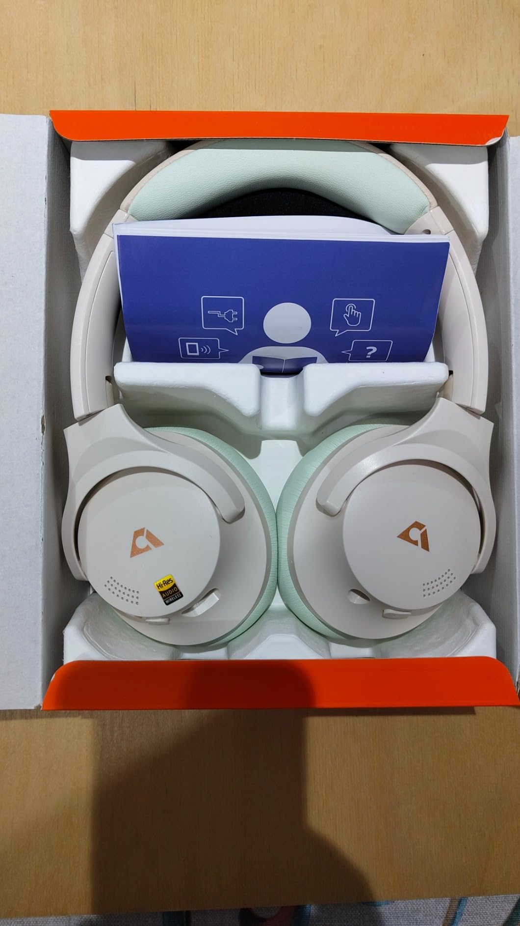 1Mii Y8+ Cuffie Bluetooth Over-Ear ANC Beige 100 Ore