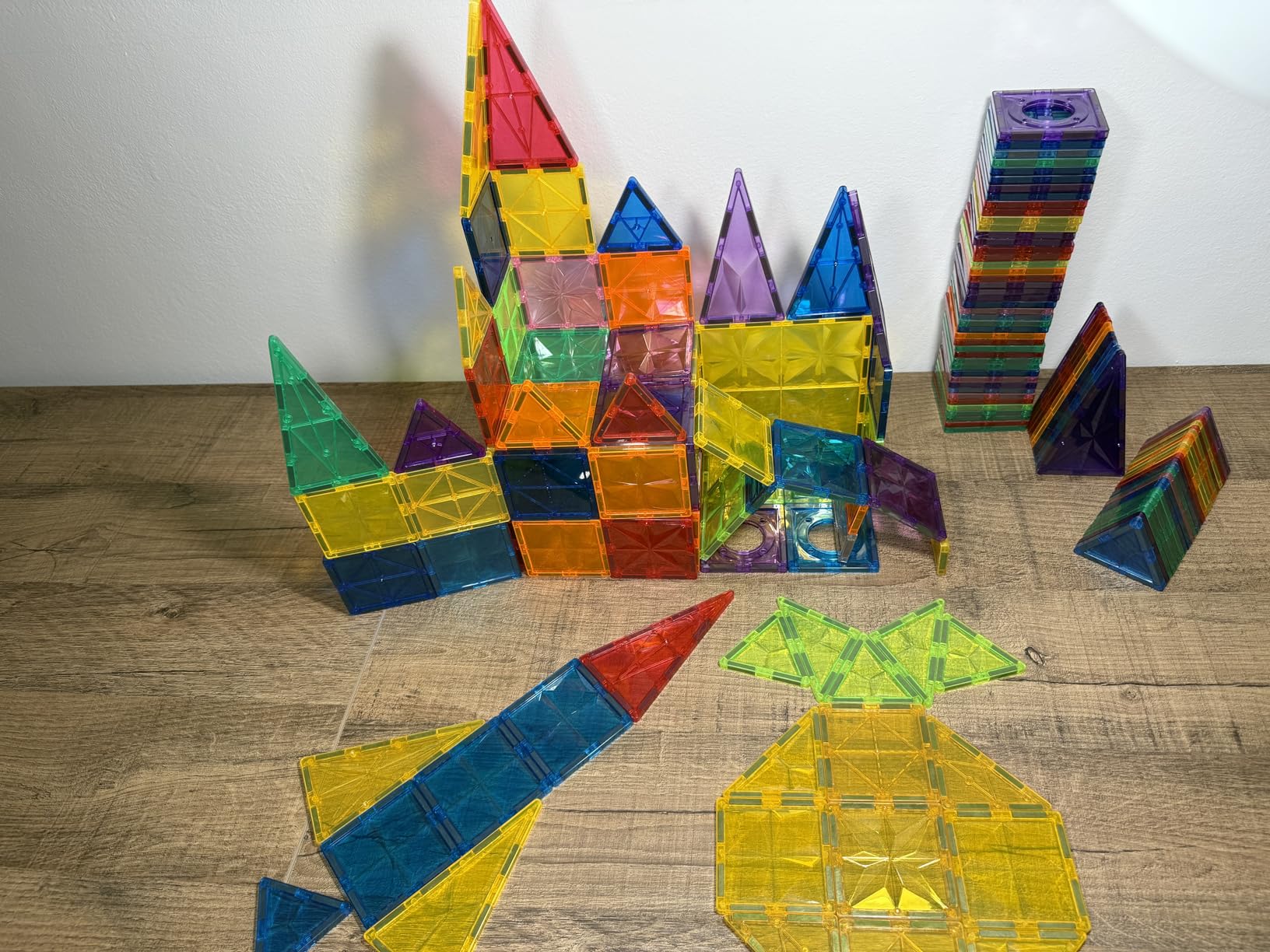 NK Magnetic Tiles Costruzioni Magnetiche 65 Pezzi Gioco