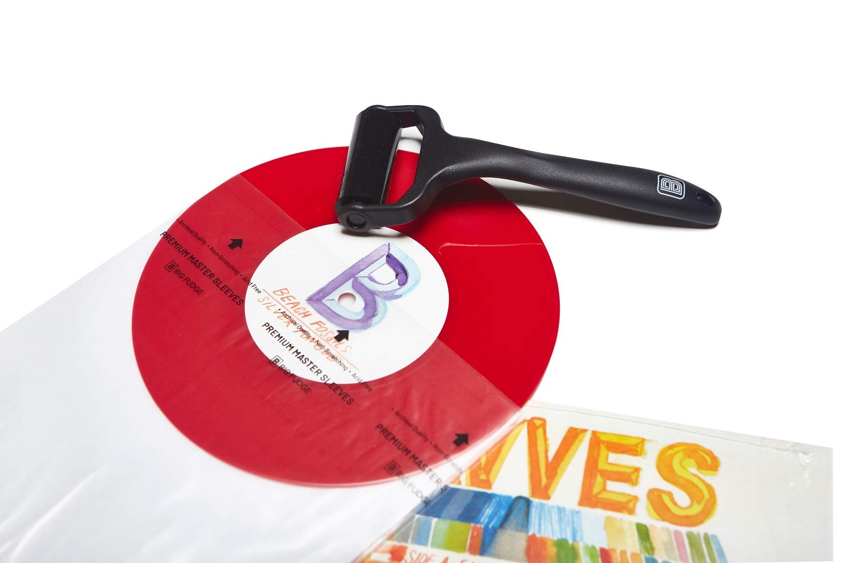 Big Fudge Record Pal Rullo Pulizia Vinili Silicone Nero