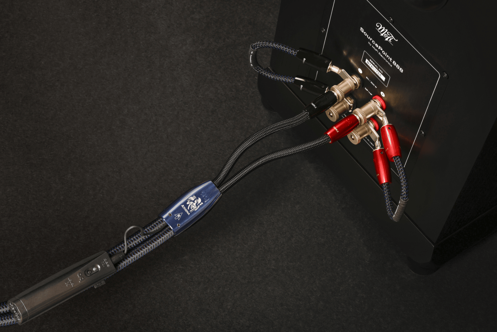 AudioQuest Athena cavo diffusori coppia 3m banana argento