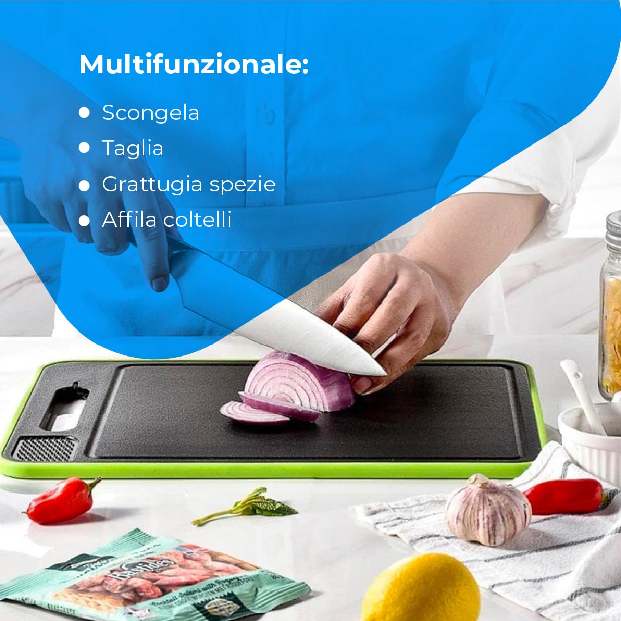 NK Tagliere Scongelamento 4 in 1 Vassoio 36,5 cm