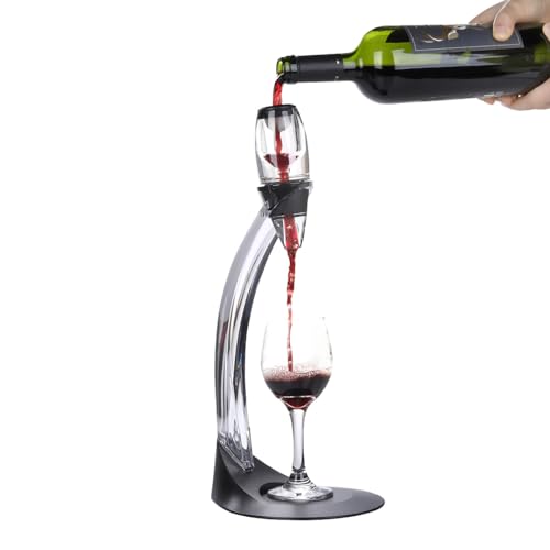 NK Set Decanter Vino acrilico con filtro e supporto