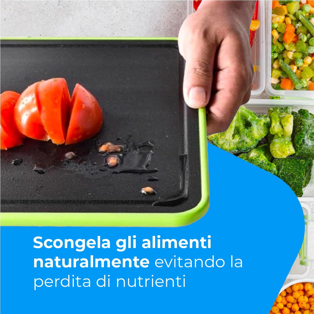 NK Tagliere Scongelamento 4 in 1 Vassoio 36,5 cm