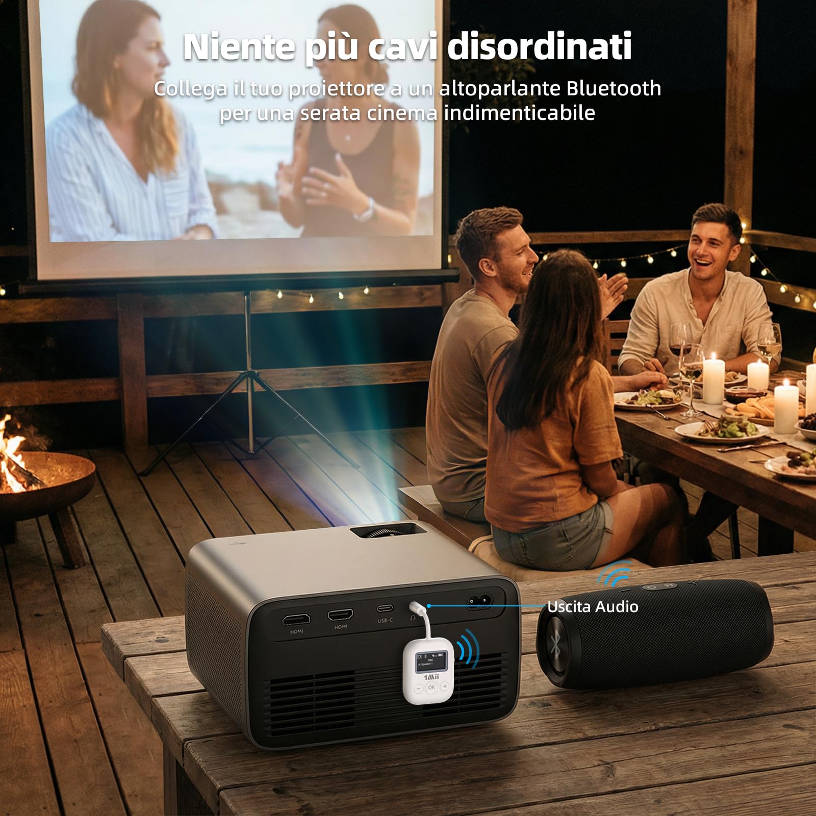 1Mii Bluetooth Transmitter SafeFly Min TV AUX aptX 25h
