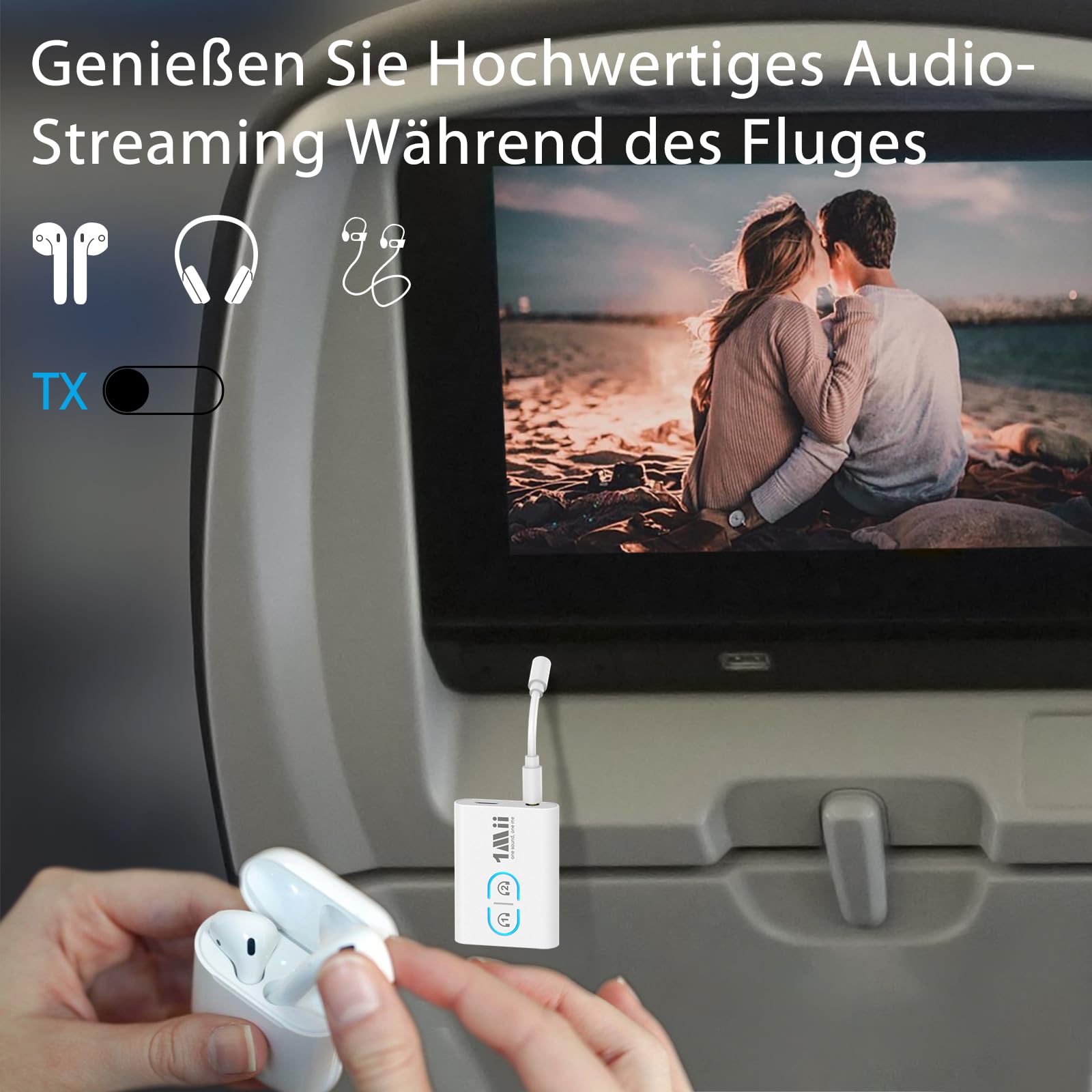 1Mii ML300 Trasmettitore Ricevitore Bluetooth 5.3 aptX AUX