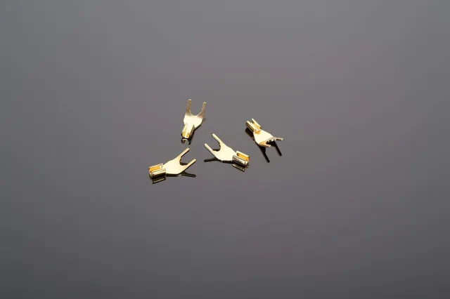Transparent Universal connettori forcella oro 4 pezzi