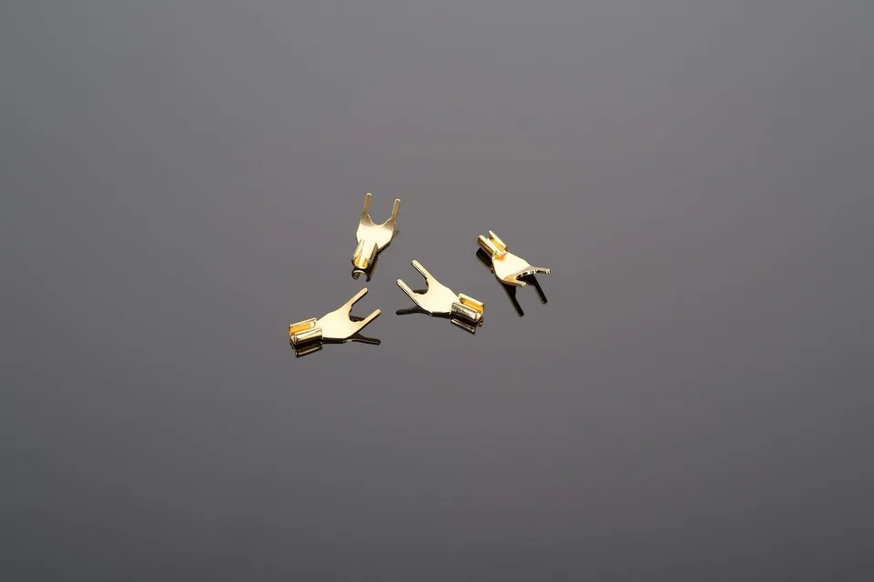 Transparent Universal connettori forcella oro 4 pezzi