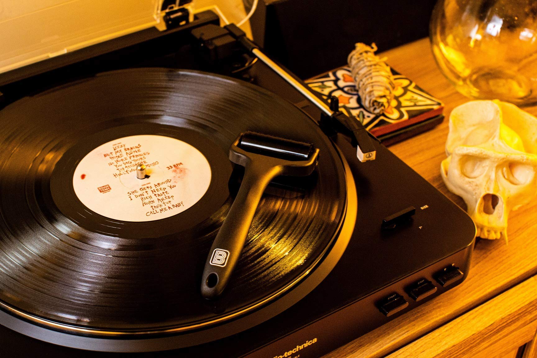 Big Fudge Record Pal Rullo Pulizia Vinili Silicone Nero