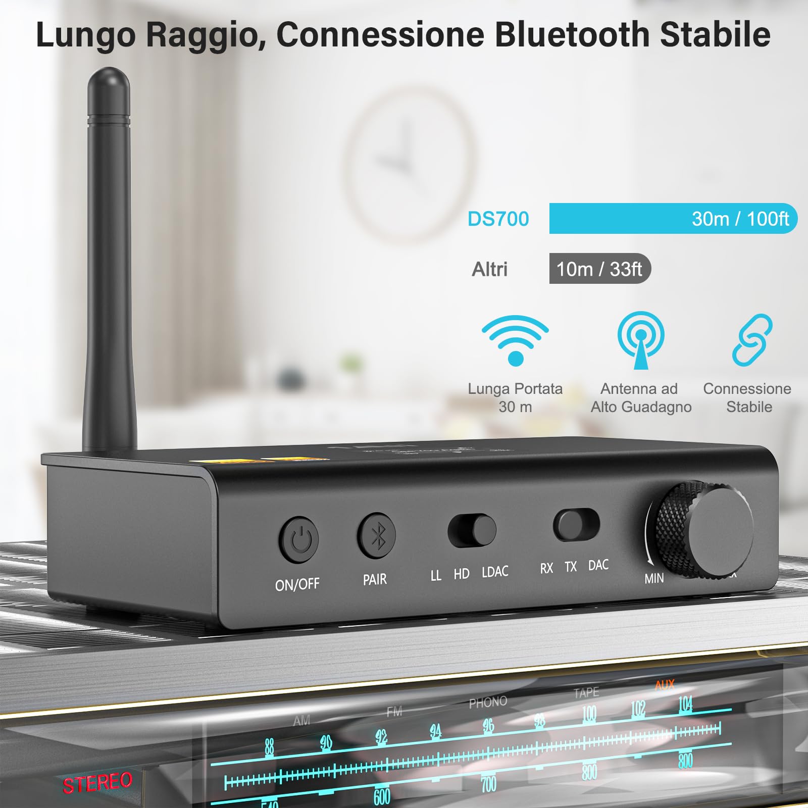 1Mii DS700 trasmettitore ricevitore bluetooth LDAC