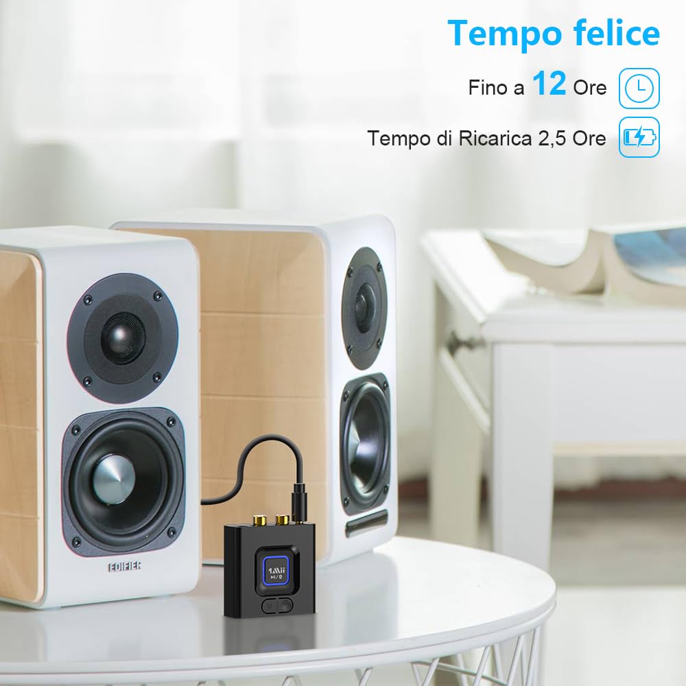 1Mii ML201 ricevitore Bluetooth 5.1 RCA AUX bassi