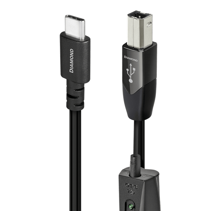 AudioQuest Diamond cavo USB-C B argento solido DBS