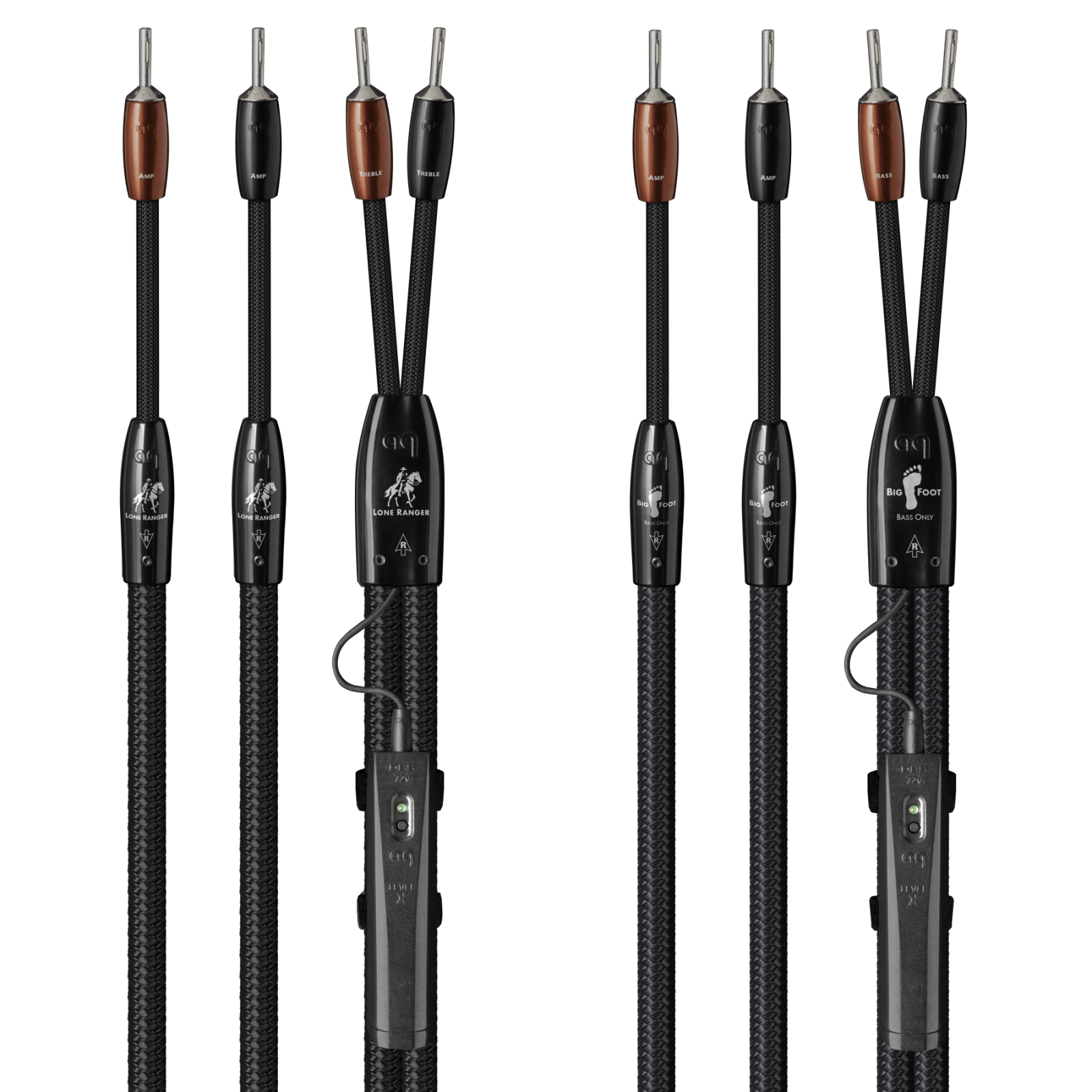 Audioquest Lone Ranger BigFoot cavo diffusori BiWire argento