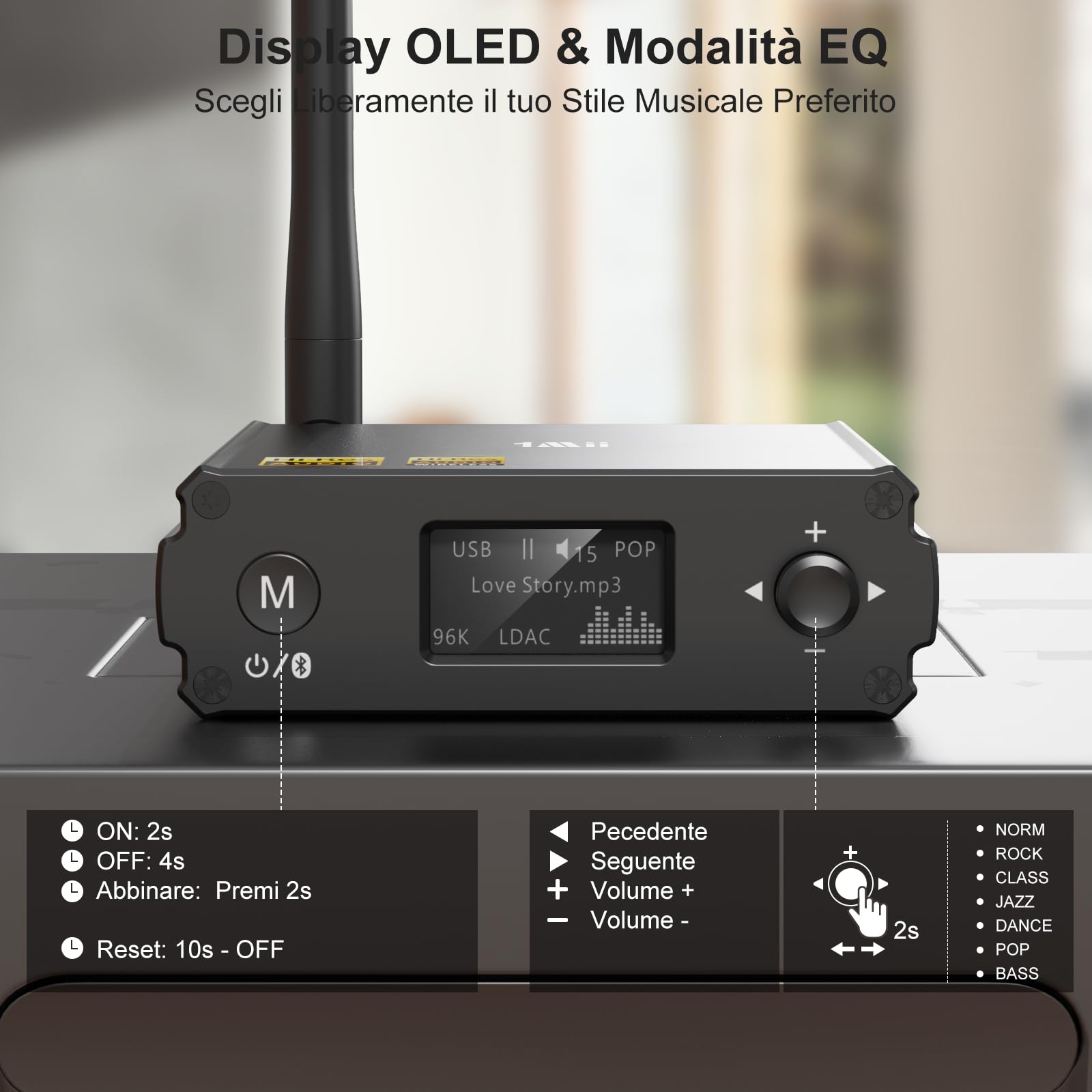 1Mii Bluetooth Receiver DS220 ricevitore bluetooth LDAC