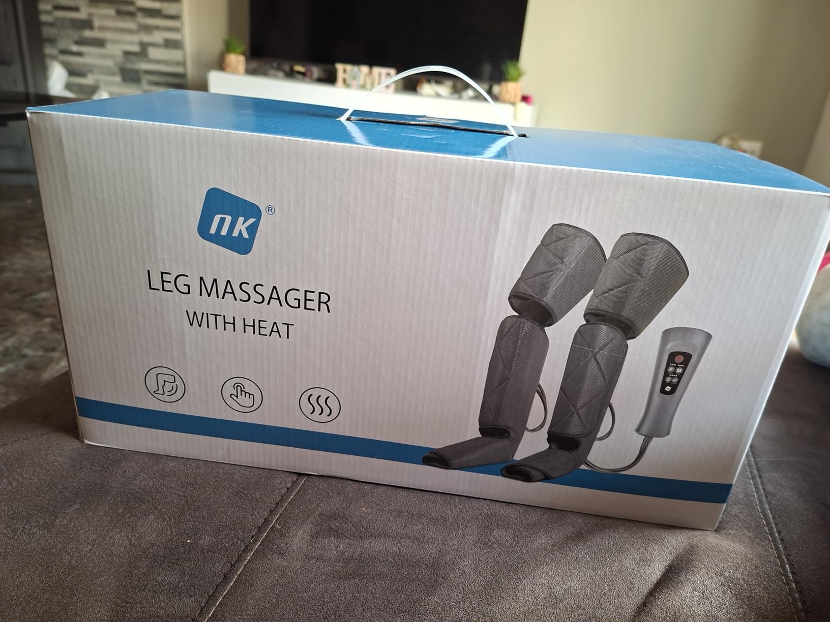 NK Massaggiatore Gambe Compressione Aria Calore 6 Modalità