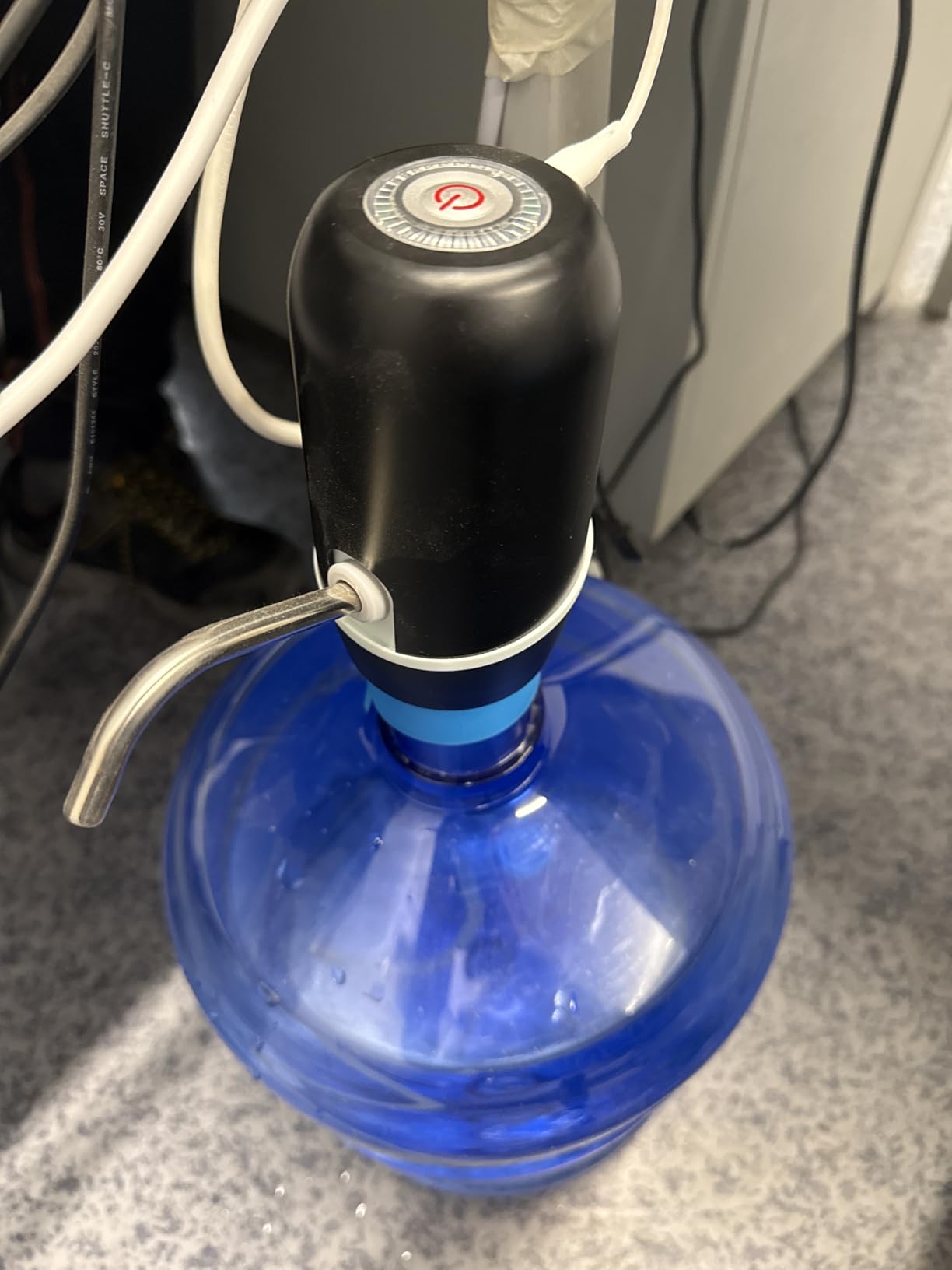 NK dispenser acqua automatico USB nero 1200 mAh
