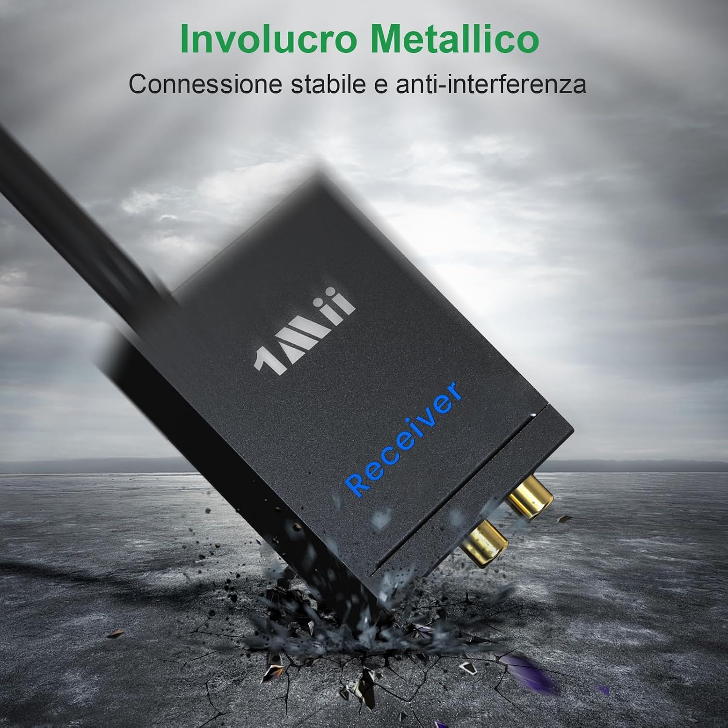 1Mii 2.4G Trasmettitore Ricevitore Audio Wireless 1TX+2RX 100m