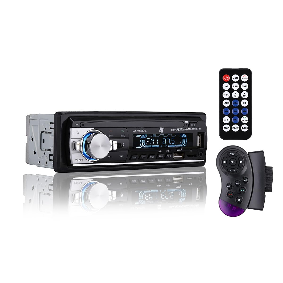 NK Radiocare Autoradio Bluetooth 1 DIN 4x40W