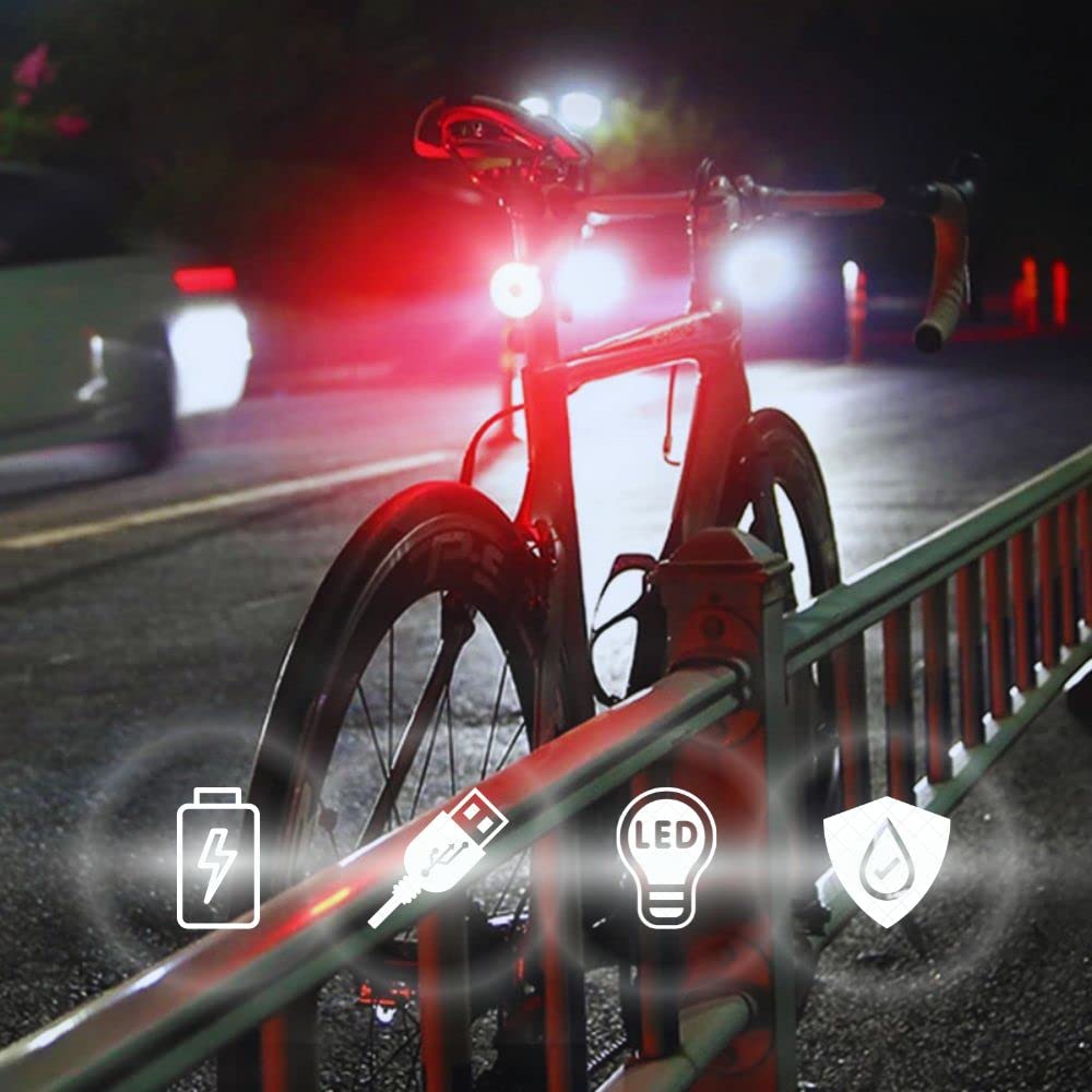 NK Sport luce posteriore LED bici ricaricabile IPX5