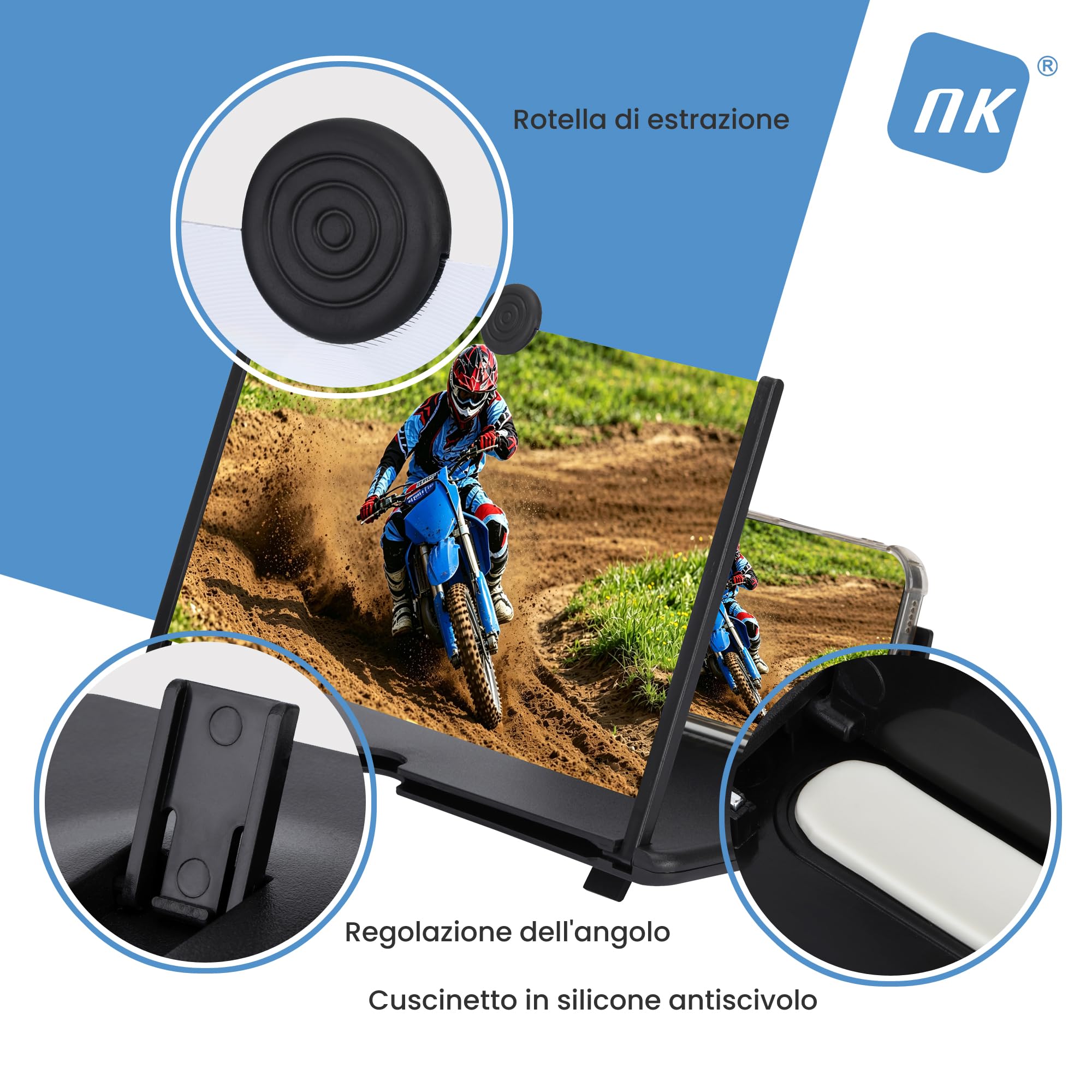 NK Amplificatore Schermo 14 Pollici Pieghevole