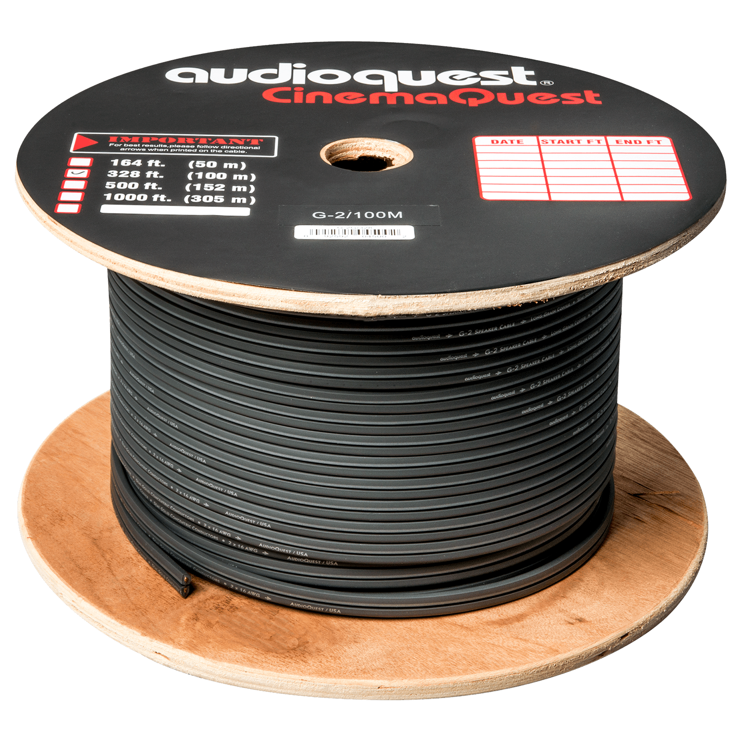 AudioQuest G2 cavo diffusori 9 m rame LGC grigio 16 AWG