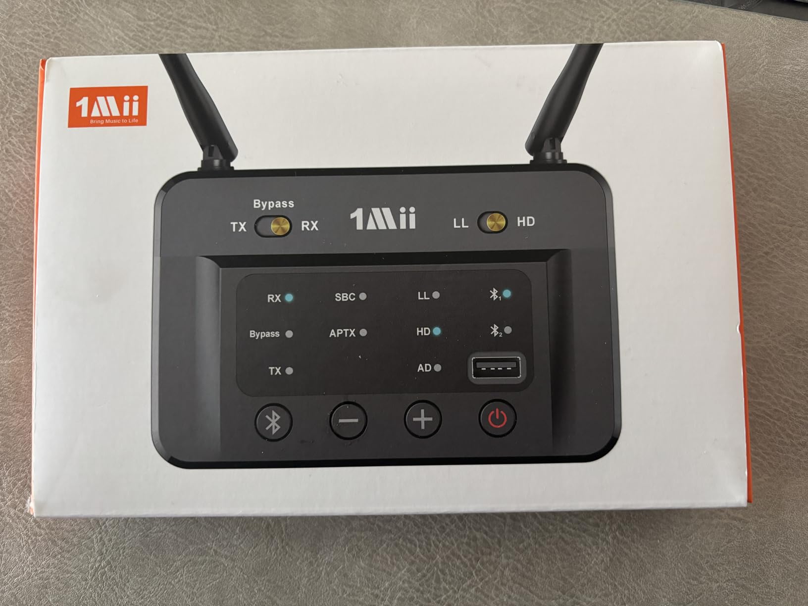 1Mii B03S Trasmettitore Ricevitore Bluetooth 5.3 aptX TV