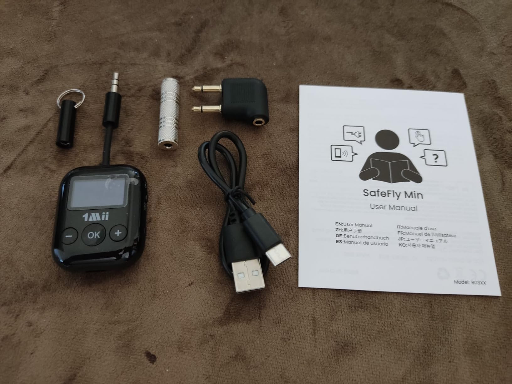 1Mii SafeFly Min trasmettitore bluetooth aptX LL display OLED 25 ore