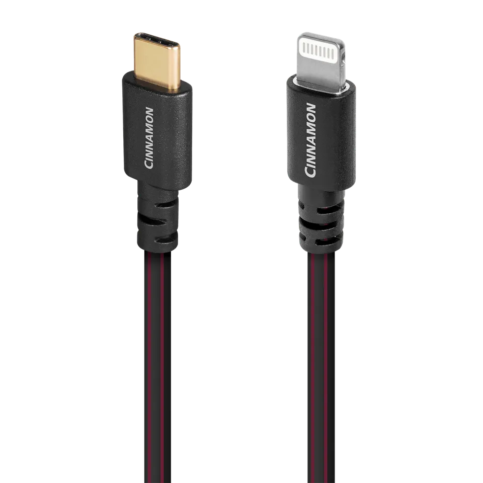 AudioQuest Cinnamon Cavo USB-C Lightning Argento 1,25%