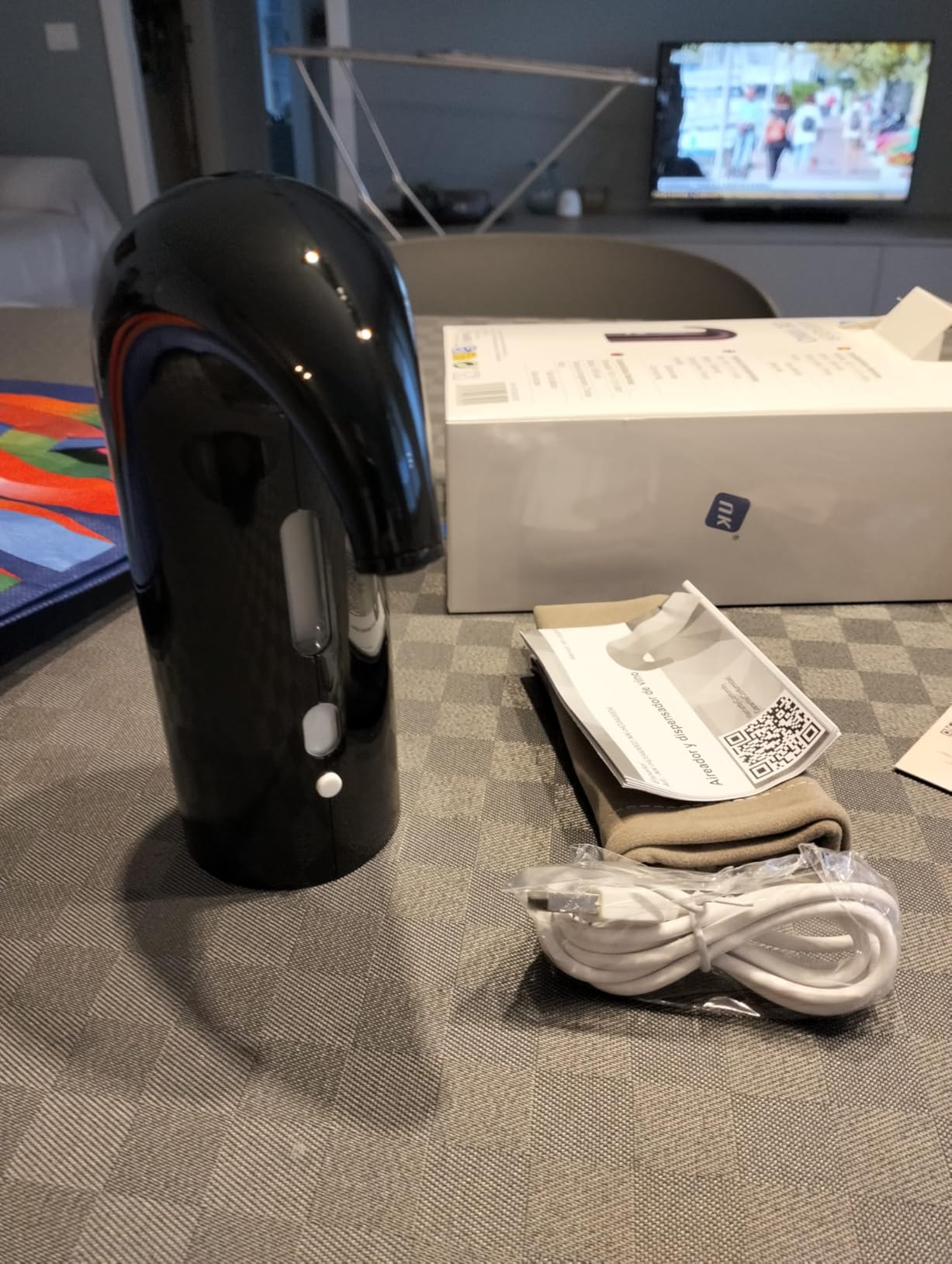 NK decanter vino elettrico nero USB ricaricabile con filtro
