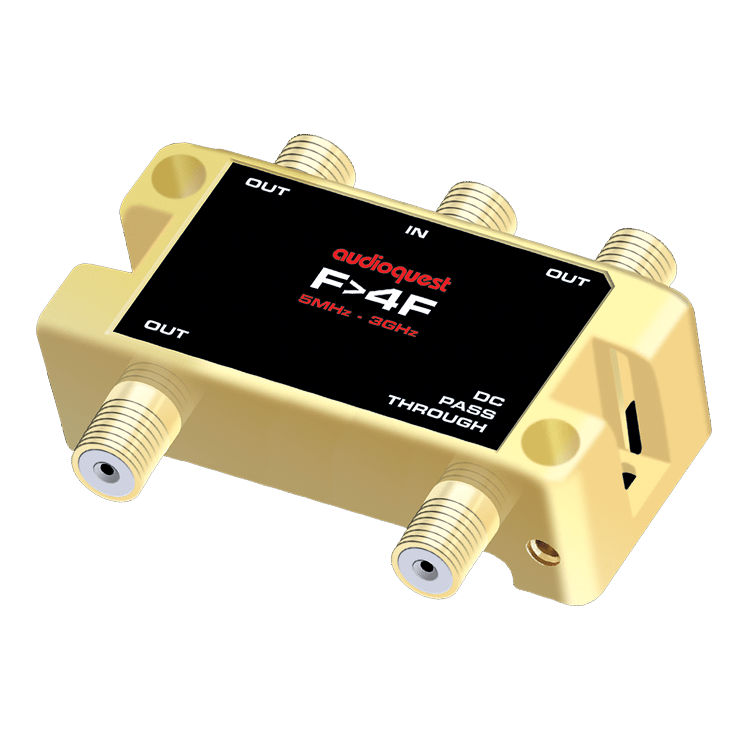 AudioQuest F>4F adattatore antenna coassiale oro