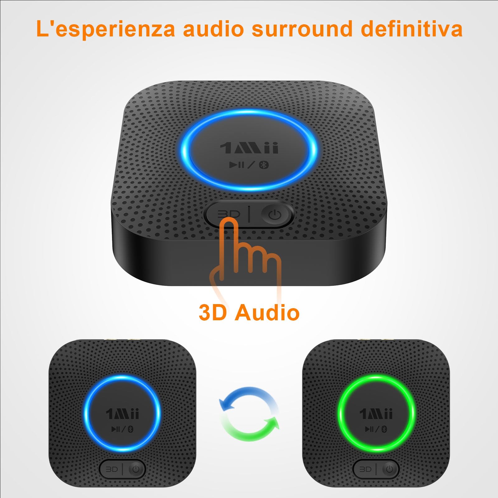 1Mii B06 Plus Ricevitore Bluetooth aptX HD 50m