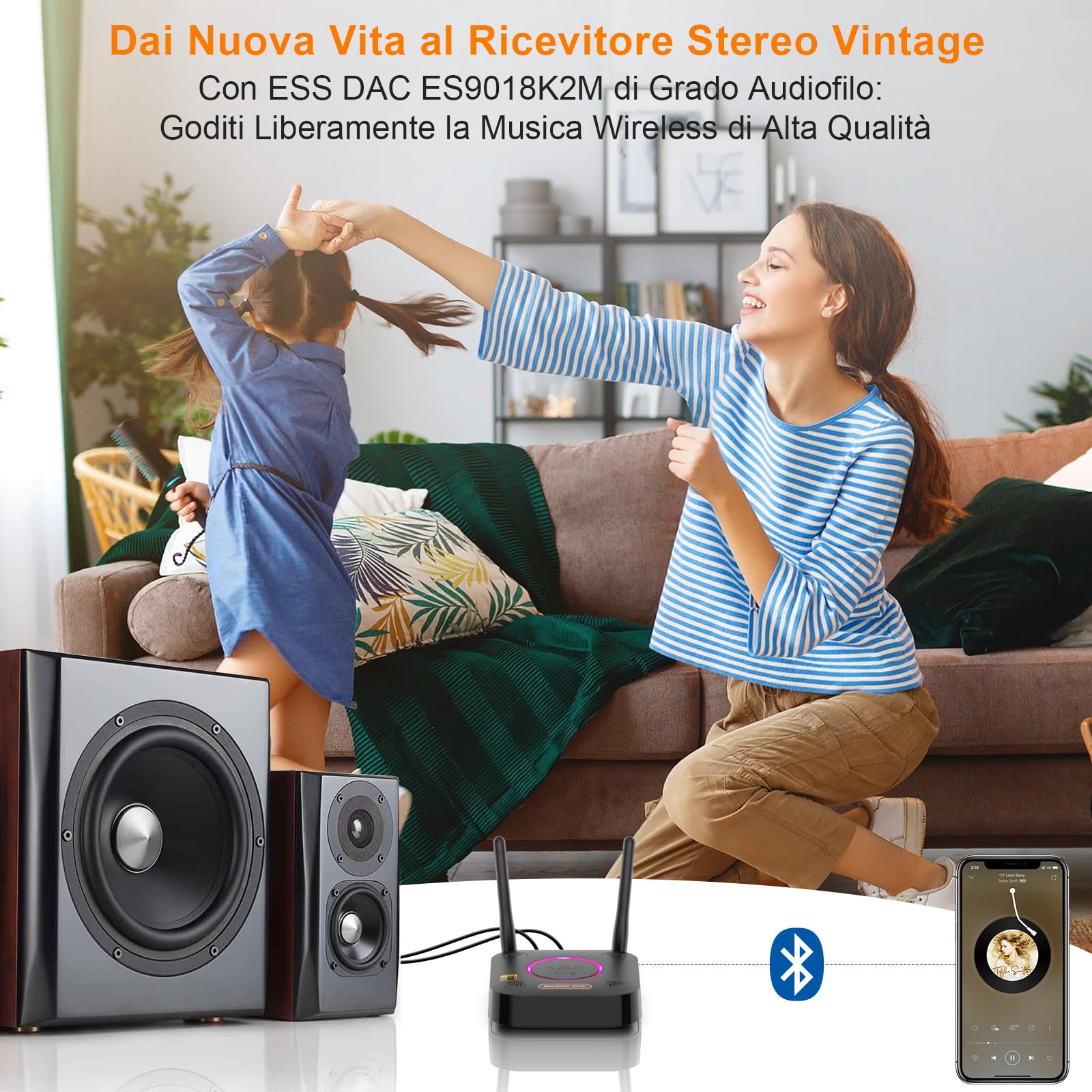 1Mii Bluetooth Receiver B06Ultra ricevitore bluetooth LDAC