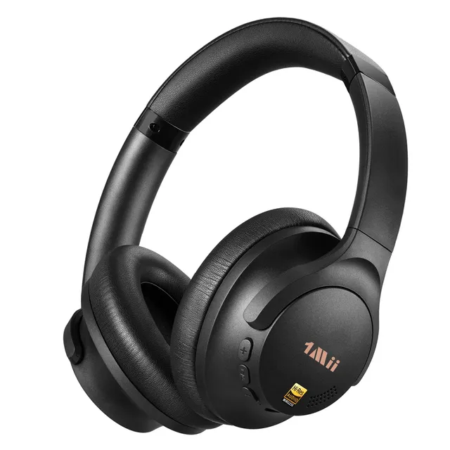 1Mii Y8 cuffie bluetooth ANC LDAC over-ear 100 ore nere
