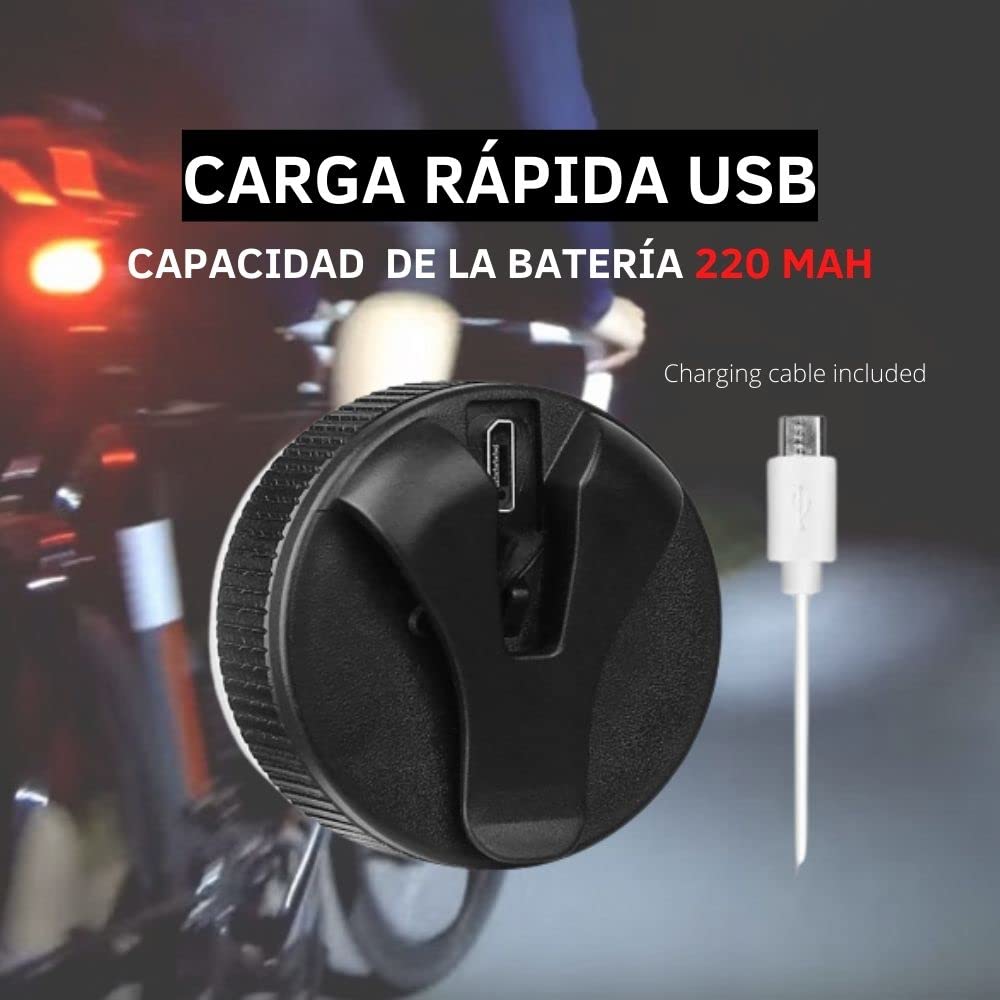 NK Sport luce posteriore LED bici ricaricabile IPX5