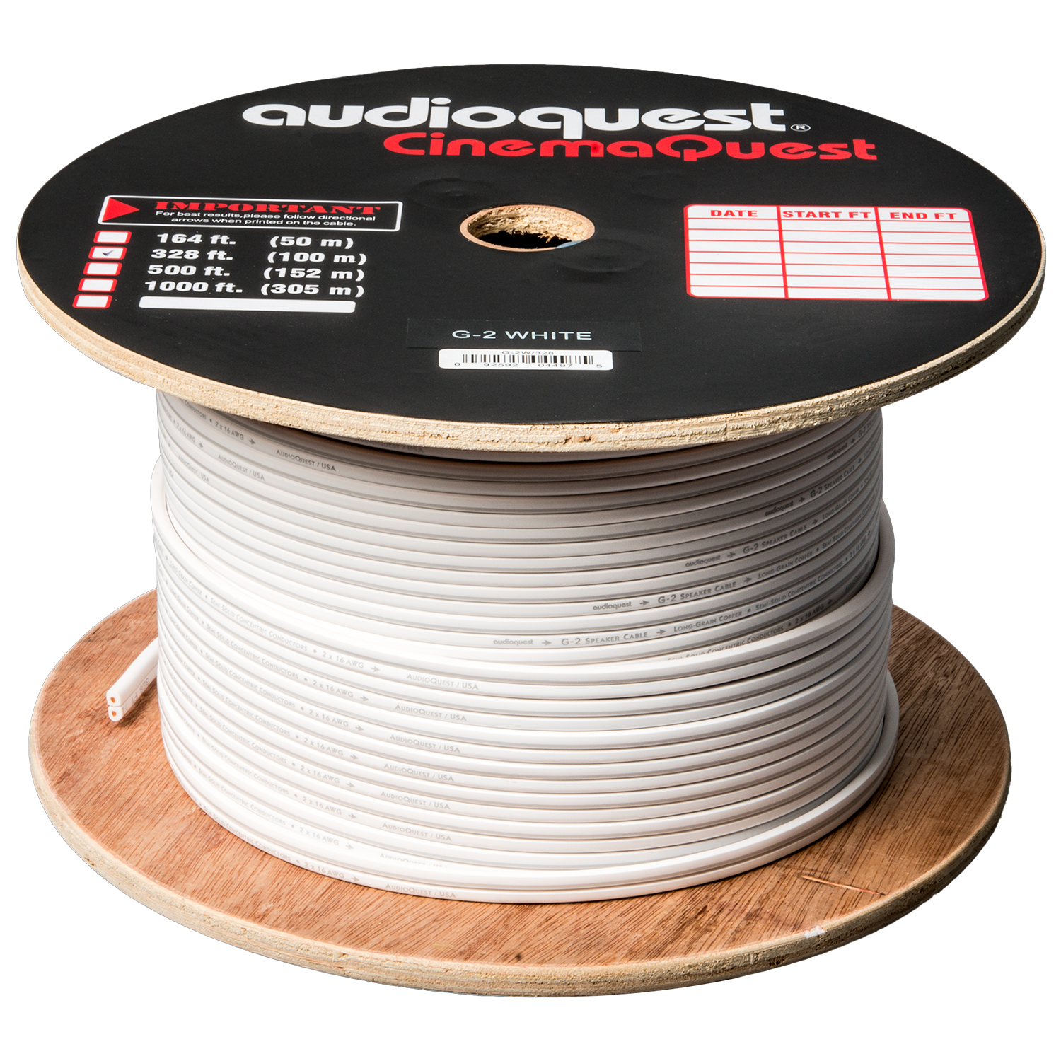 AudioQuest G2 cavo diffusori 9 m rame LGC grigio 16 AWG