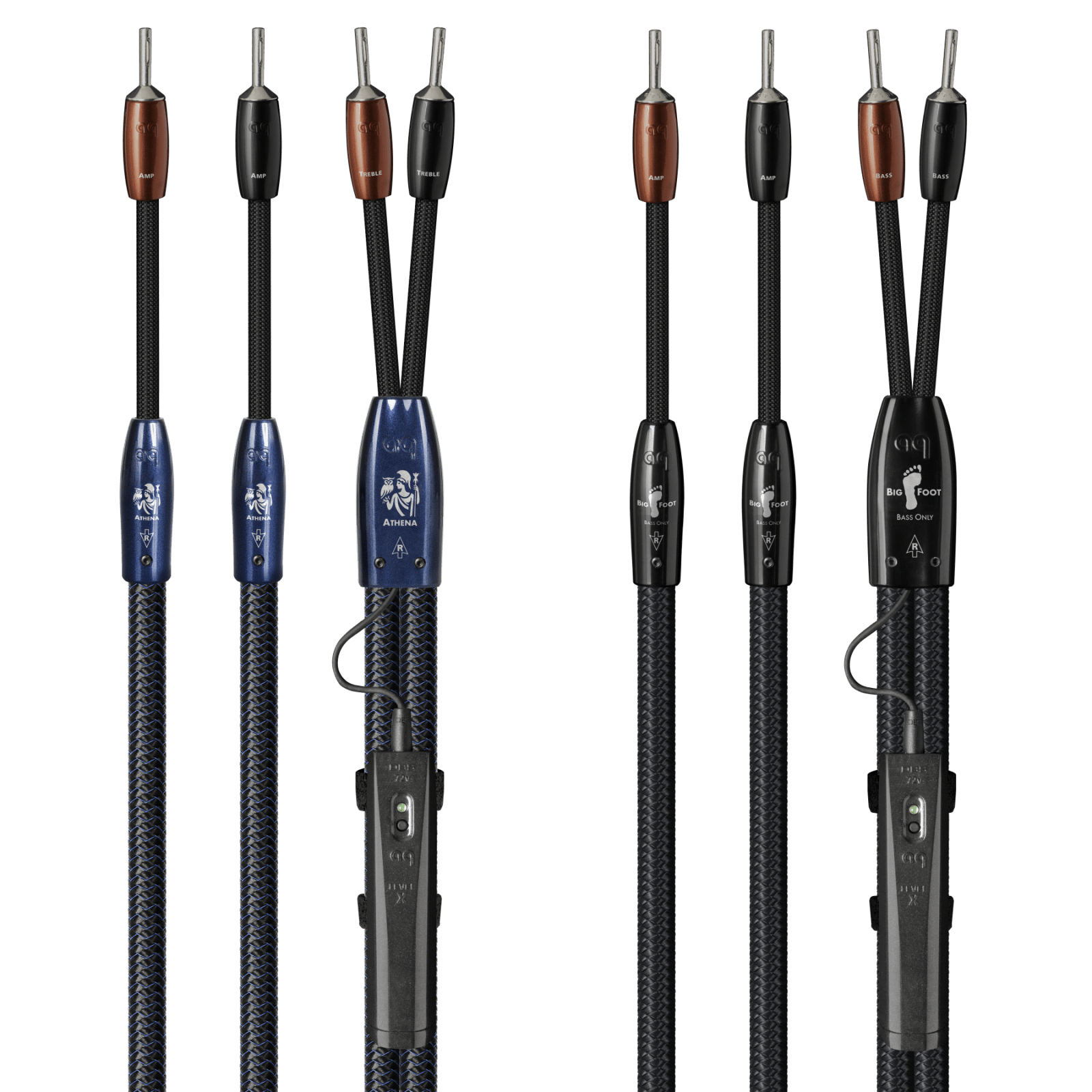 Audioquest Athena + BigFoot cavo diffusori BiWire coppia 3 m banana