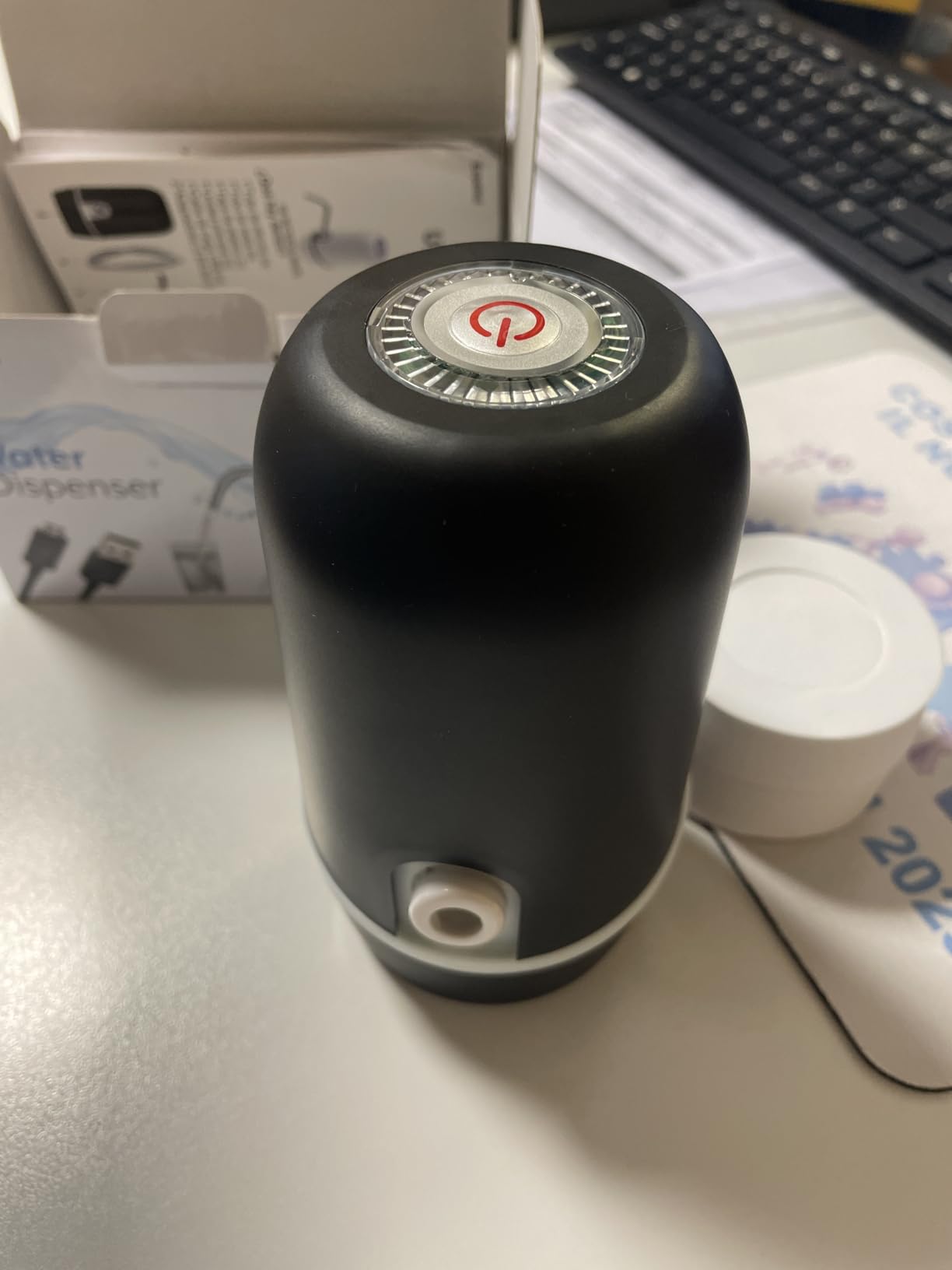 NK dispenser acqua automatico USB nero 1200 mAh
