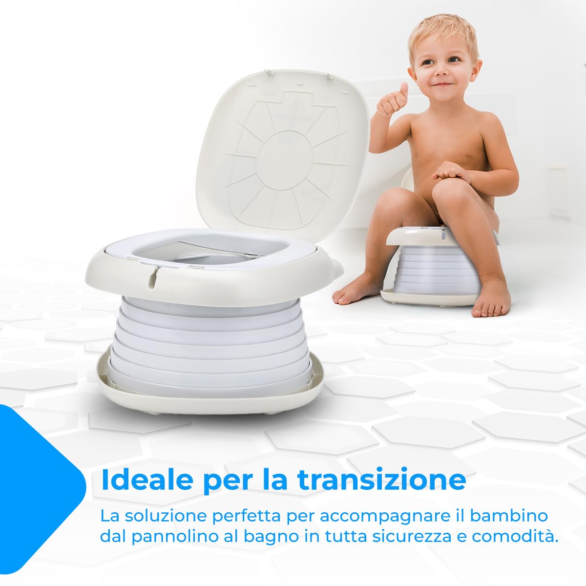 NK Vasino Bambini Pieghevole Bianco Portatile Antiscivolo