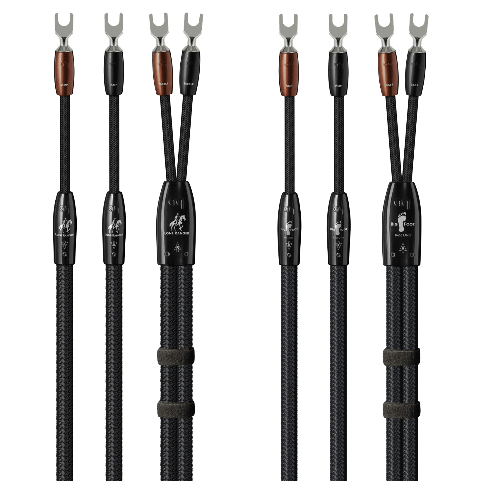 Audioquest Lone Ranger BigFoot cavo diffusori BiWire argento