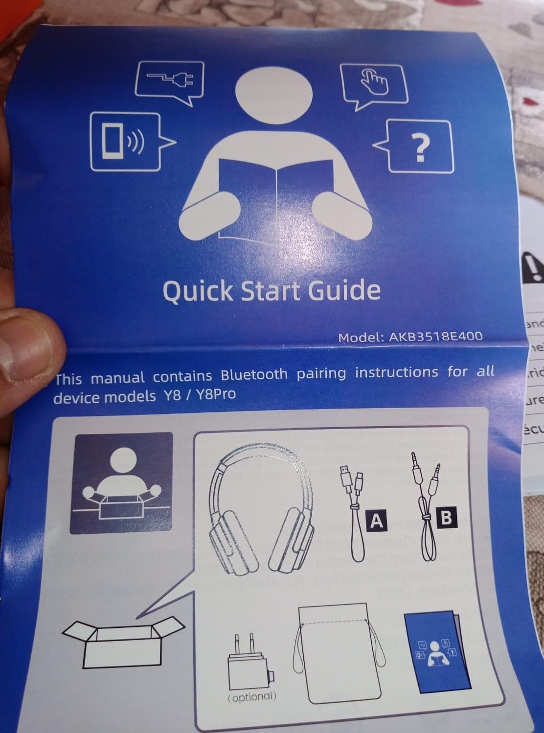 1Mii Y8 cuffie bluetooth ANC LDAC over-ear 100 ore nere