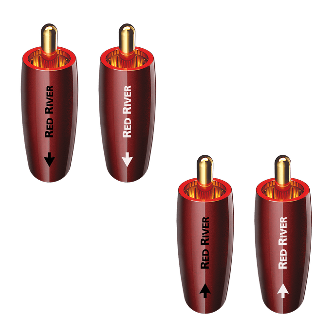 Audioquest Red River cavo RCA stereo rame connettori oro